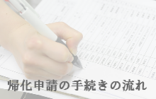 帰化申請の手続きの流れ